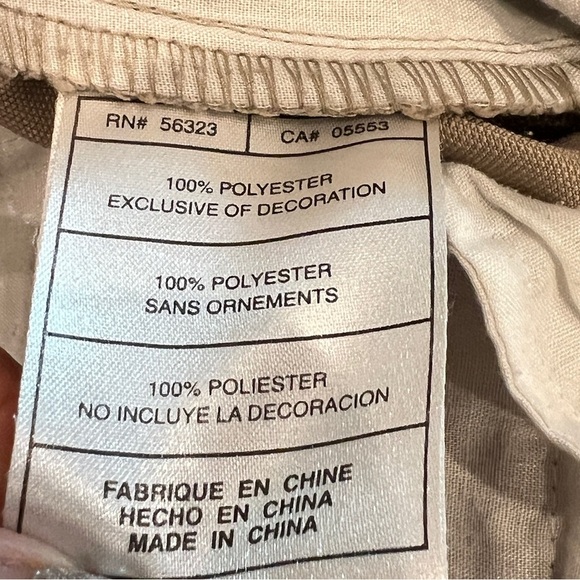 Nike Golf Dri-fit Khaki Pants 38x32 Lightweight Pleated Front Belt Loops - Picture 10 of 12